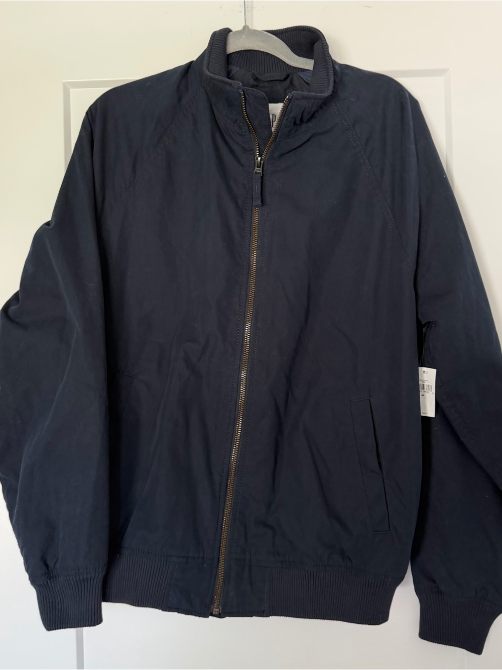 NWT!! GAP Men's Navy Zip-Up Bomber Jacket